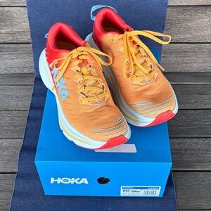 Hoka Bondi X Vibrant Fiesta-Amber-Yellow Mens 8D NWB